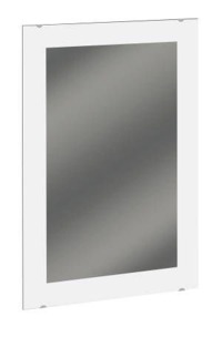 Bradley 747F Series Frameless Frosted Mirror with Etched Border and Clip Fasteners